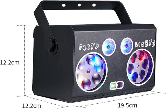 Party Lights DJ Disco Light DMX512 Voice-Controlled RGB Multi-Effect Stage Lighting stroboscopic Family Gatherings Weddings KTV Clubs, Karaoke Holiday Decorations Atmosphere Lighting Light Shows