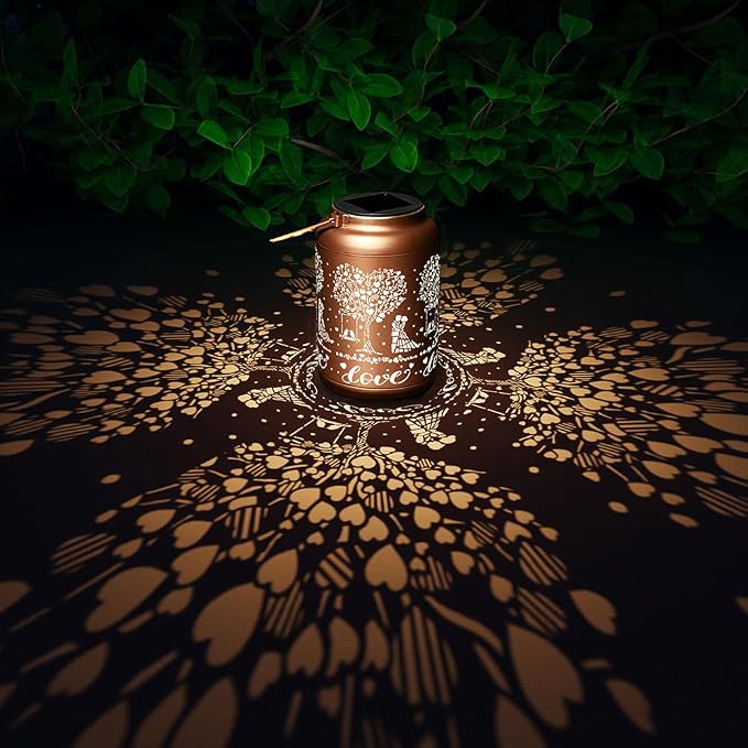 Solar Lanterns Outdoor Garden Decor Gifts for Her Wife Husband Him Couple Ideal Gift for Wedding Romantic Birthday Anniversary Valentines Bridal Shower