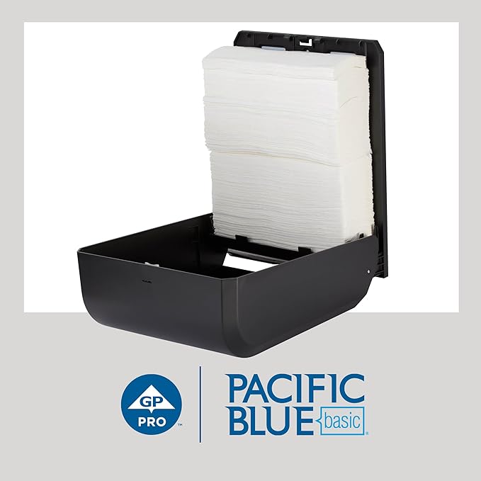 Pacific Blue Basic‚ C-Fold Paper Towels by GP PRO, White, 20603, 240 Towels per Pack, 10 Packs