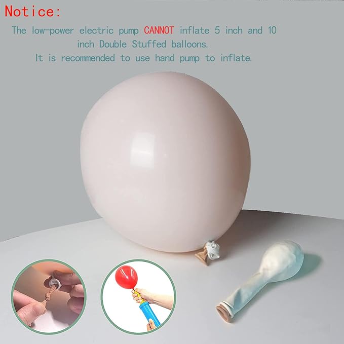 Pink Balloons Garland Arch Kit - Double Stuffed Matte Light Pink and White Cream Peach Latex Balloon Different Sizes 18 12 10 5In Boho Ballon for Baby Shower Party Decorations