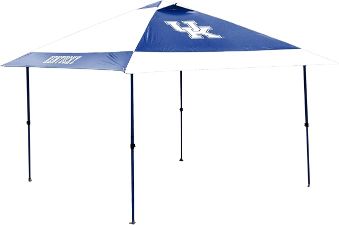Logo Brands NCAA 12x12 Solo Up Canopy - 144 Square Feet of Shade – One-Person Easy Setup, UV-50 Protection, Rolling Storage Bag – Perfect Tent for Tailgates and Outdoor Events
