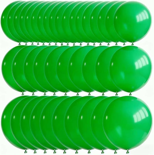 50 Pcs Giant Green Latex Balloon Kit - Mixed Sizes 18", 24", 36" for St. Patrick’s Day, Christmas, Earth Day, Baby Shower, Spring/Summer Outdoor Party & Events