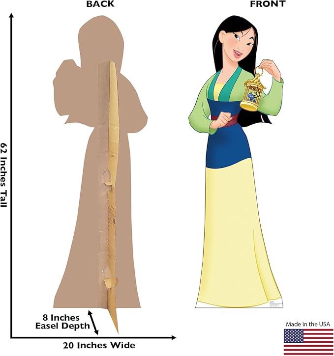 Cardboard People Mulan Cardboard Cutout Standup - Disney