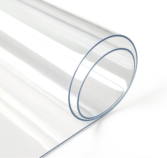 Deep Dream 1.5mm Clear Desk Cover Protector, 40×74 Inch Clear Desk Cover, Clear Desk Mat, Table Cover Tablecloth Protector Rectangle, Table Protector for Dining Room Table