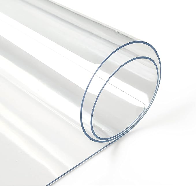 Deep Dream 1.5mm Clear Desk Cover Protector, 48×78 Inch Clear Table Cover, Desk Mat, Tablecloth Protector Rectangle, Table Protector for Dining Room Table