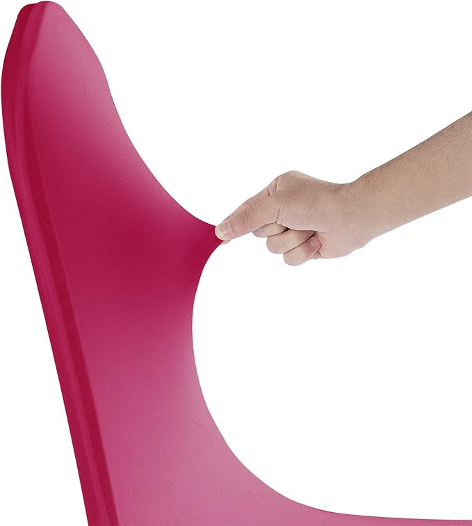 SuperO Waterproof Spandex Chair Cover 25PCS, Stretch Dining Chair Covers, Polyester Outdoor Chair Covers, Protector Stretch Chair Cover for Party Universal, Banquet, Wedding Event, Hotel(Fuchsia)