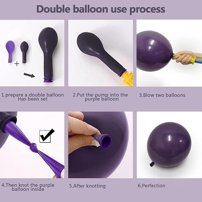 Dark Purple Balloons Double Stuffed Purple Balloon Garland Pastel Lavender Balloons Different Sizes Latex Plum Balloon Arch Kit For Birthday Baby Shower Bachelorette Hotel Transylvania Encanto Party