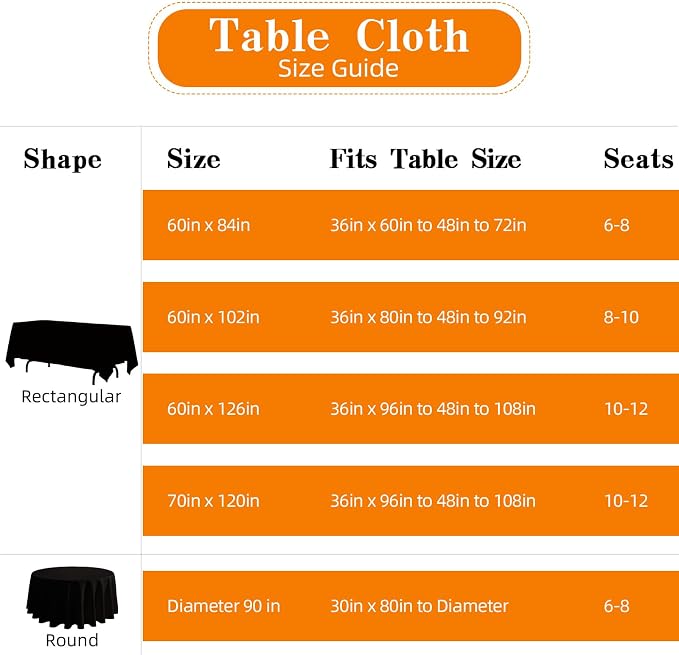 WIGENIUS 2 Pack Black Table Cloth Round Tablecloths 90 Inch,Polyester Table Cloth for 5 Foot Round Tables,Wrinkle Resistant Washable Fabric Table Covers for Party,Wedding Banquet