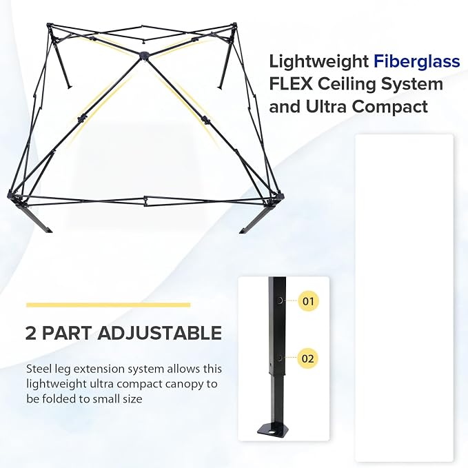 EAGLE PEAK 5x5 Pop Up Changing Tent, Flat Top Changing Room, Gray/White | Portable, Privacy Tent, Pool Cabana, Dressing Room, Shower & Toilet Use, Opaque Fabric, Instant Setup, Photoshoots, Camping