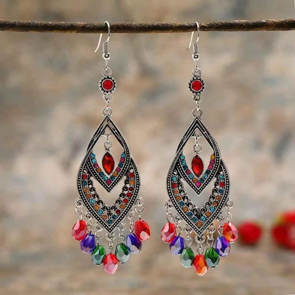 200pcs 4x6mm Teardrop Crystal Glass Beads Vertical Hole Faceted Glass Teardrop Spacer Beads for Bracelets Necklace Earring DIY Jewelry Making Craft(Black)