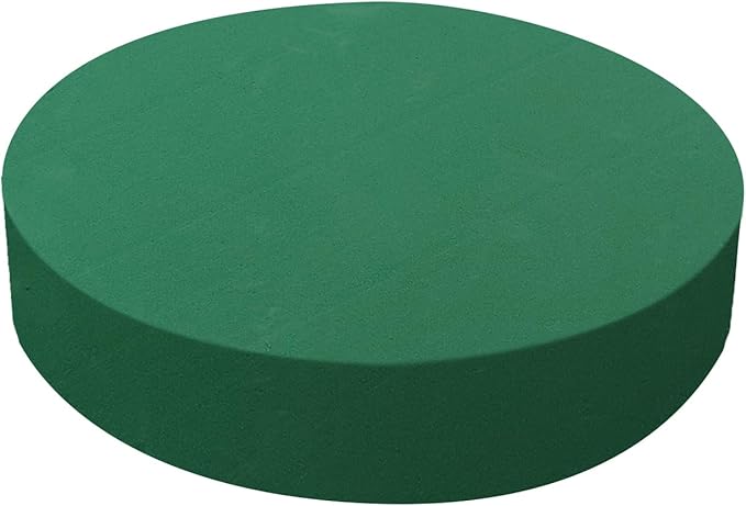 4 Pcs 10 Inch Floral Foam Blocks Large Dry and Wet Floral Foam for Diy Fresh Flowers, Artificial Flowers, Wedding Aisle Flowers Party Home Office Garden Decoration (Round)