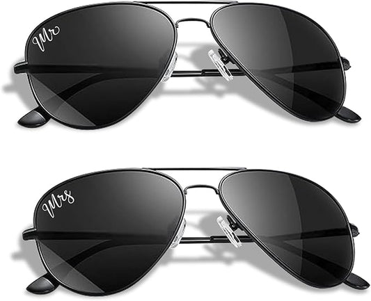 Wedding Sunglasses For Mr And Mrs | Wedding Accessories & Bride And Groom Gifts For Honeymoon