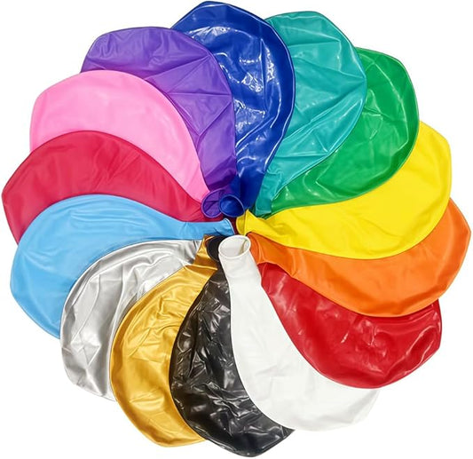 30 Pcs 36 Inch Giant Balloons Latex Large Assorted Color Rainbow Big Balloon for Birthday Wedding Baby Shower Anniversaries Store Party Decorations