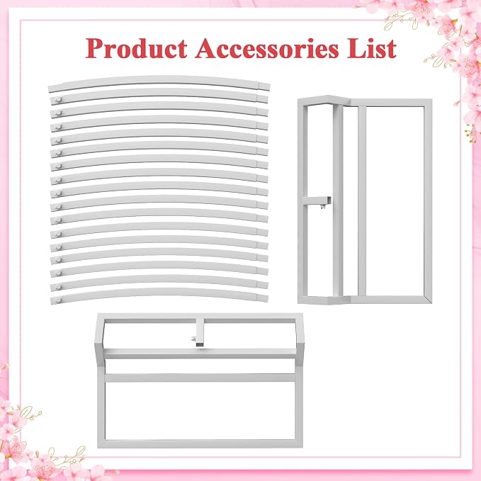 Putros Round Backdrop Stand 9.2ft, Circle Balloon Arch Frame, Metal Round Arch, White Circle Backdrop Stand for Wedding, Birthday Party, Anniversary, Bridal Ceremony, Graduation Decoration