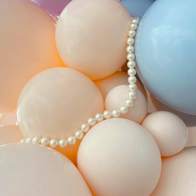 Double Stuffed Nude Balloons, Blush Nude Balloon Arch,18 12 10 5 Inch Double Stuffed Cream Peach Balloon Different Sizes for Neutral Baby Shower,Boho Party,Gender Reveal Party,Bridal Shower (Nude01)