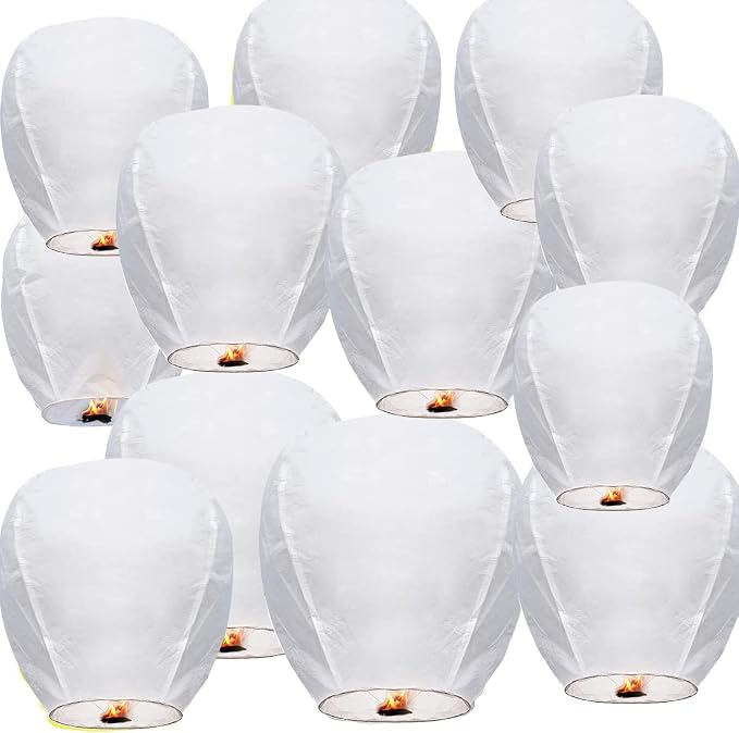 20Pack White Paper Lanterns Decorative Hanging Ball Round Paper Lantern Lamps for Wedding Birthday Party Home Decorations