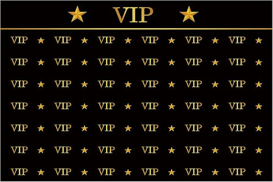 VitalCozy 8 x 12 Ft VIP Photography Backdrop Red Carpet Event Movie Award Backdrop Crown Star Black Photo Studio Backgrounds Polyester Fabric Celebrity Activity Ceremony Banner Props Decorations