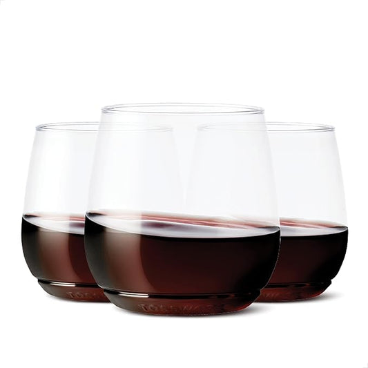 TOSSWARE POP 12oz Vino Jr Set of 48, Premium Quality, Recyclable, Unbreakable & Crystal Clear Plastic, Cocktail, 48 Count (Pack of 1), Whiskey Glasses