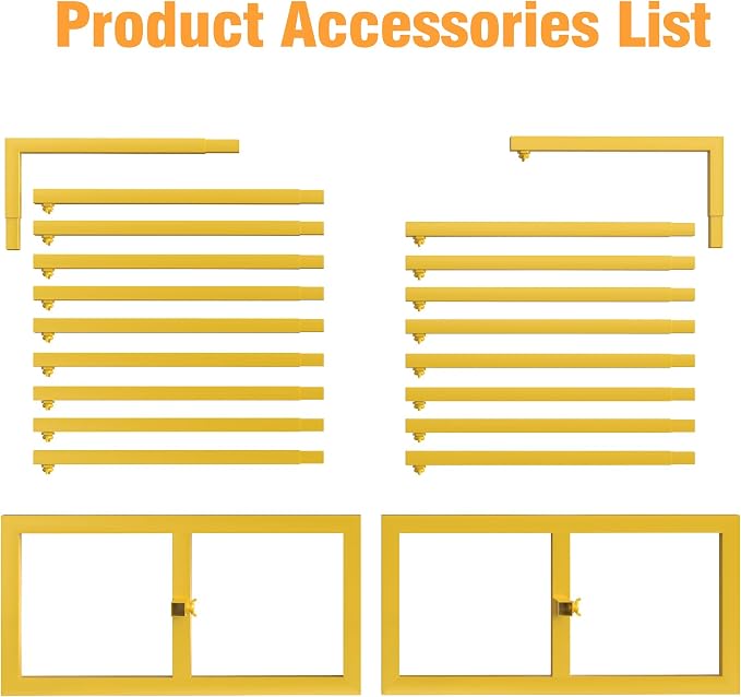 Putros Heavy Duty Backdrop Stand 8ft x 8ft Gold Pipe and Drape Kit Adjustable Metal Backdrop Sand for Wedding Photobooth Exhibition Decoration