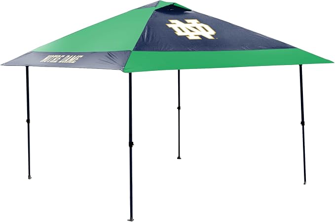 Logo Brands NCAA 12x12 Solo Up Canopy - 144 Square Feet of Shade – One-Person Easy Setup, UV-50 Protection, Rolling Storage Bag – Perfect Tent for Tailgates and Outdoor Events