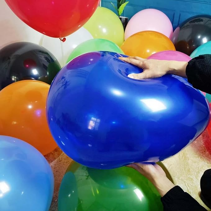 150 Pack 18-inch Large Balloons, 15 Vibrant Colors - Bulk for All Party Events Decorations