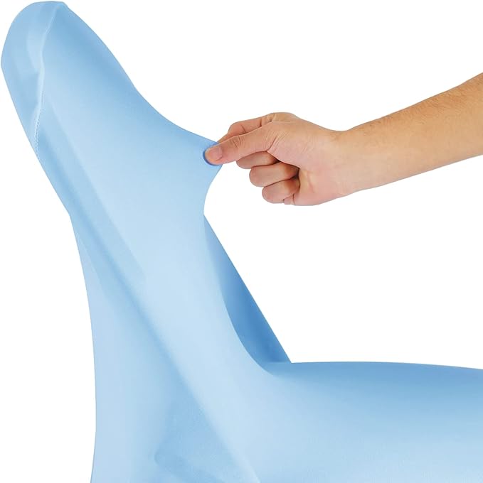 magalo 20 Pack Blue Mist Spandex Folding Waterproof Chair Cover, Stretch Chair Cover Protector for Wedding, Party, Dining Banquet and Other Special Events