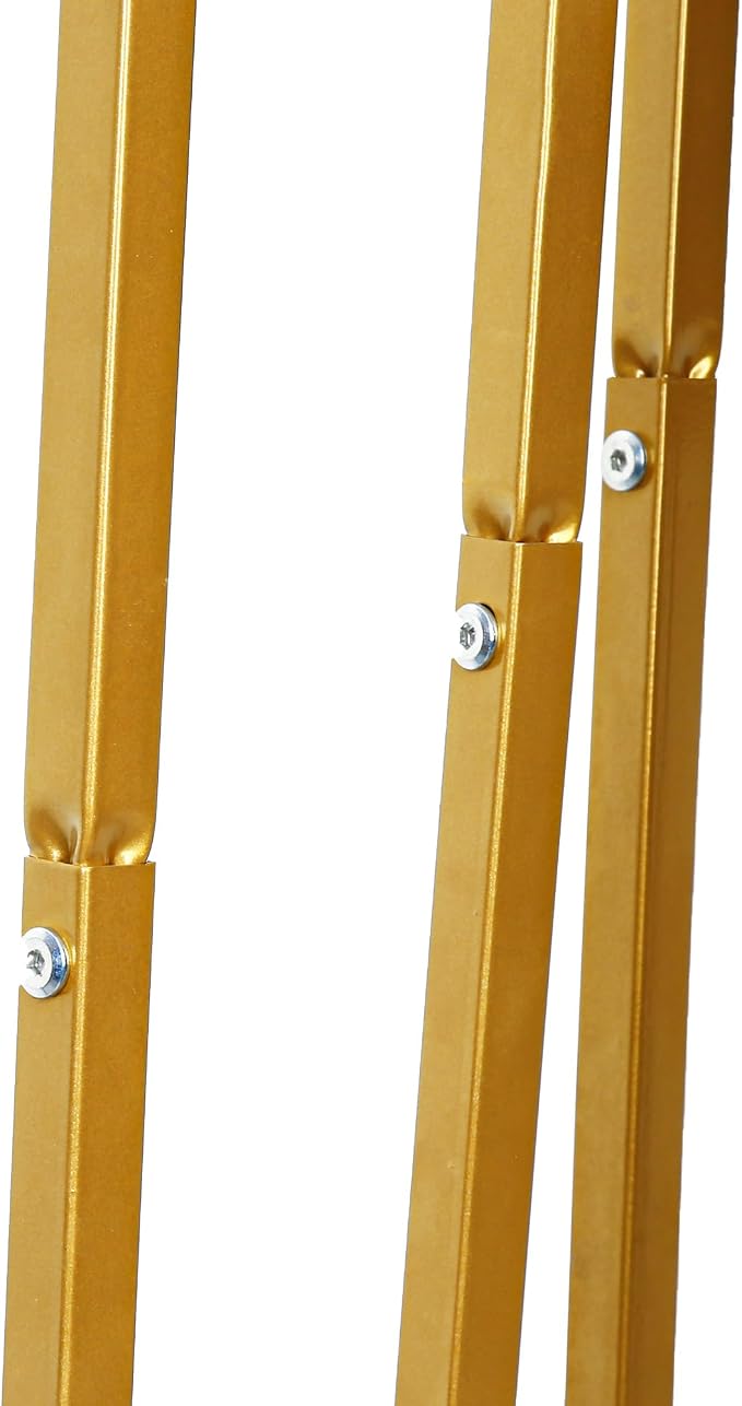 Arch Backdrop Stand Set of 3, Gold Metal Arched Frame (7.2FT, 6.6FT, 6FT) for Wedding Birthday Party Baby Shower Photo Booth Background Decor