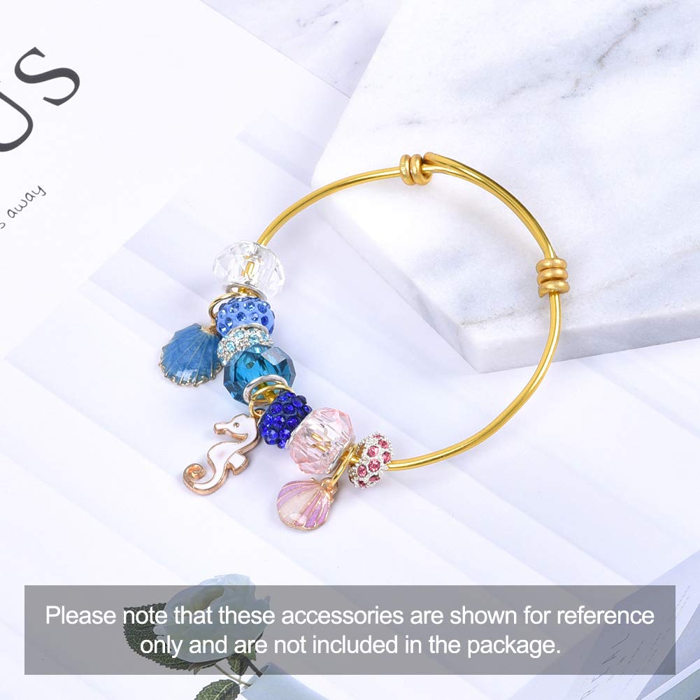 Fashewelry 114 Feet 10 Gauge Aluminum Wire Gold Bendable Metal Craft Wire for Beading Jewelry Craft Making (2.5mm)