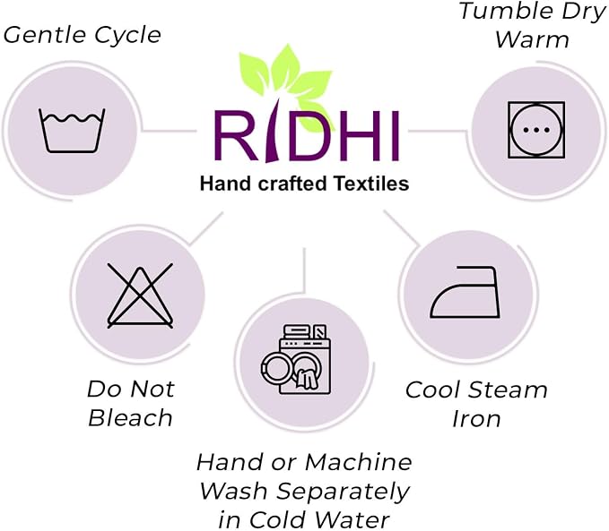 Ridhi Green Jal Hand Block Print Cotton Rectangle Tablecloth 160" x 72" inches Reusable Table Cover Decorative Everyday Use for Dining Room, Farmhouse, Home Gift for Spring, Mother's Day