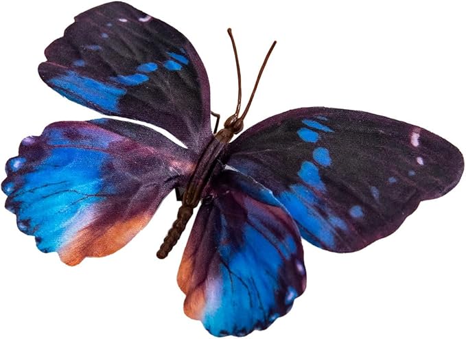 Wonderland Series' Artificial Butterfly; Home Decoration; Garden Decoration;12pieces with Wire (F Wire)