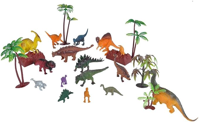 Wild Republic Adventure Buckets Dinosaur Figurines - 8"
