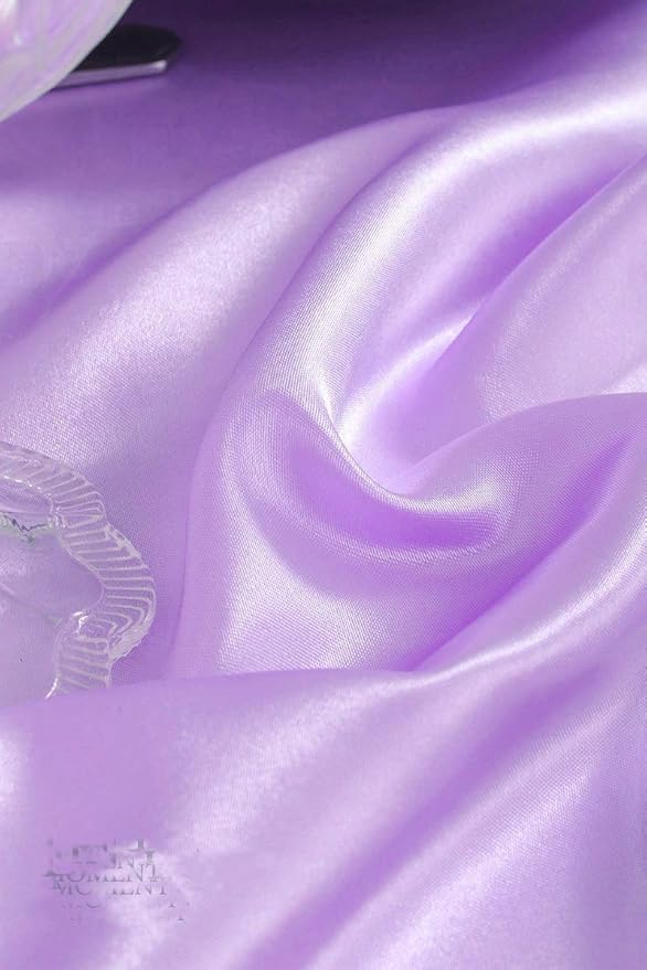 MDS Satin Chair Sashes, 100 Pack, 7”x108” Each, Decorative Chair Bows Ribbon Tie Backs for Wedding Party, Holiday Dinner, Birthday, Reception, Banquet, Hotel & Event Decoration - Lavender
