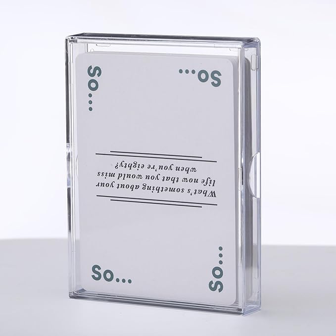 Zonon 6 Pieces Clear Deck Case, Card Organizer Compatible with MTG TCG Plastic Playing Card Case baseball Trading Deck Collection Box Holder for Game Cards Storage