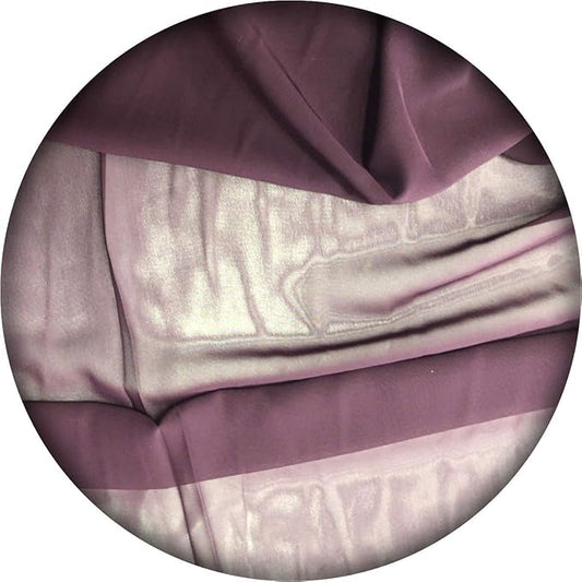 New Star Fabrics Chiffon Fabric, Continuous 60" Wide (30ft) Sheer Material, 100% Soft Polyester, Ideal for Wedding, Party, Event Decor, Draping, and Dresses (Plum, 3 Yards)