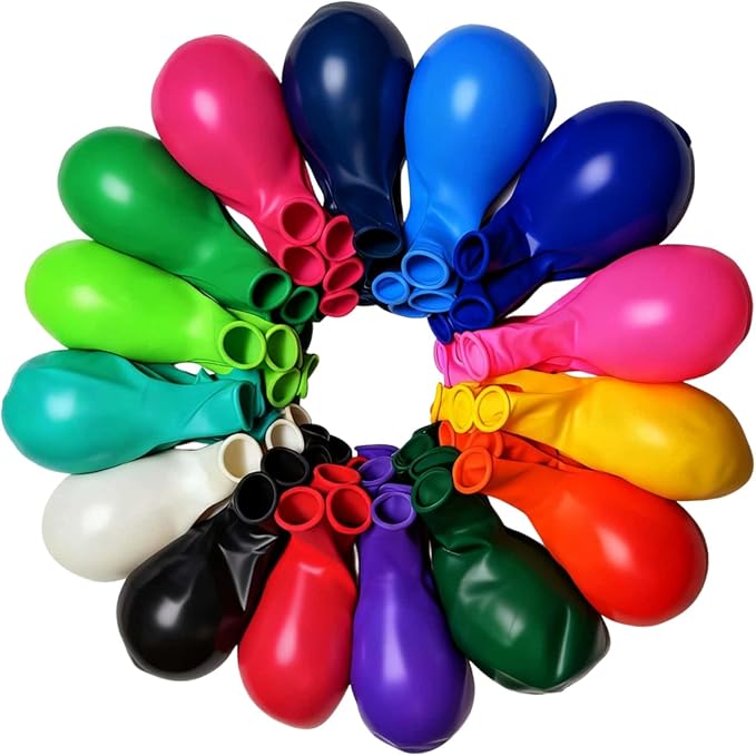 150 Pack 18-inch Large Balloons, 15 Vibrant Colors - Bulk for All Party Events Decorations