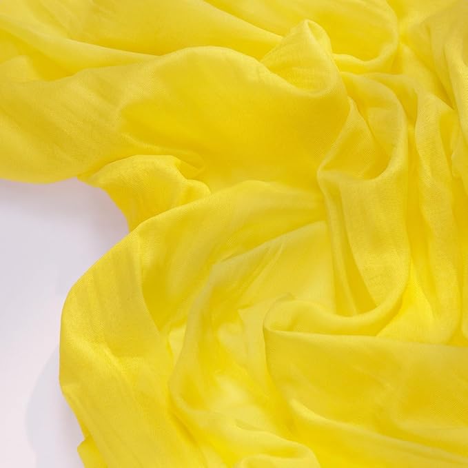 Socomi 2pcs Yellow Spring Cheesecloth Table Runner Boho Rustic Gauze 120 inch 10FT Cheese Cloth Runner for Wedding Party Baby Shower Birthday Home Decor
