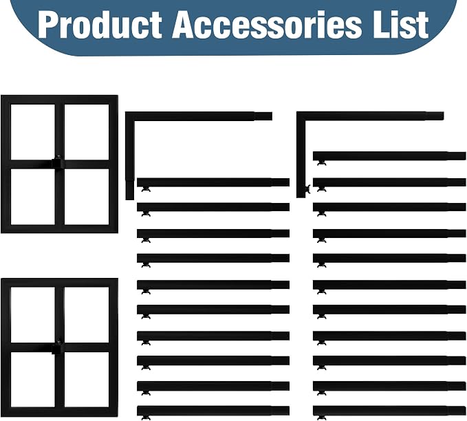 Wokceer 10 FT Backdrop Stand Heavy Duty Pipe and Drape Kit, Adjustable Black Backdrop Stands for Wedding Photo Booth Background Birthday Party Photography Exhibition Decoration