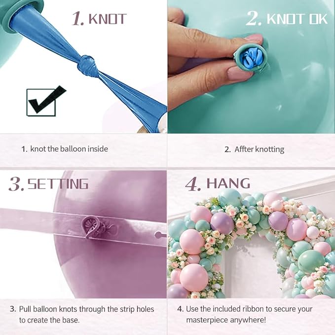Double Stuffed Balloon Arch Kit - 84pcs Thick Dusty Pink, Sage Green & Lavender Pastel Balloon Garland for Baby Shower, Gender Reveal - Premium Matte Finish for Boho Wildflower & Daisy Theme Party