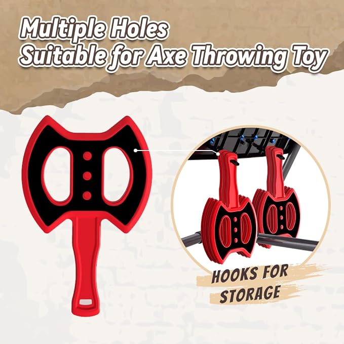 Axe Throwing Game for Backyard, Axe Throwing Game Target with 12 Throwing Axes, Lightweight & Portable Outdoor Games Indoor Carnival Yard Lawn for Age 6-12, Backyard Games for Family Party