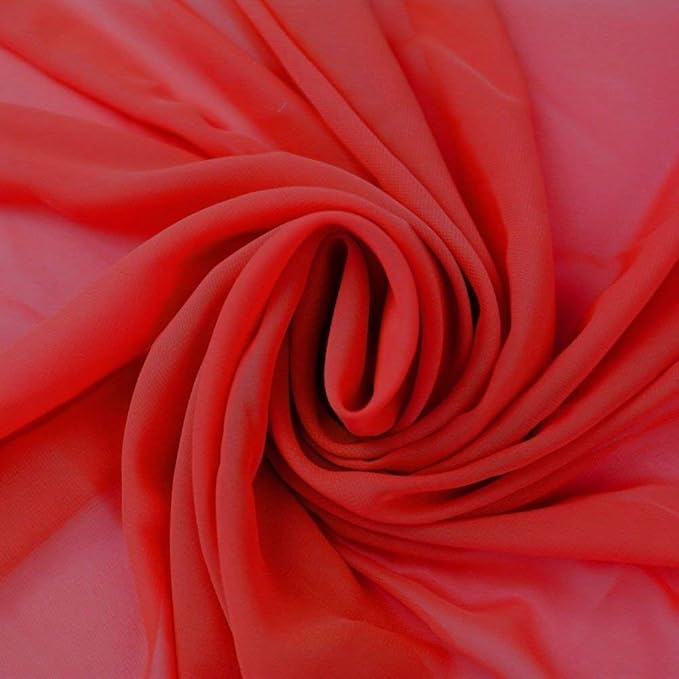 Sedona Designz 120" Wide x 120 Yards Roll - Sheer Voile Chiffon Fabric - Perfect for Draping Panels, Masking, Weddings, Events, Party Decor, Backdrops, Soft and Flowing, Event Decoration