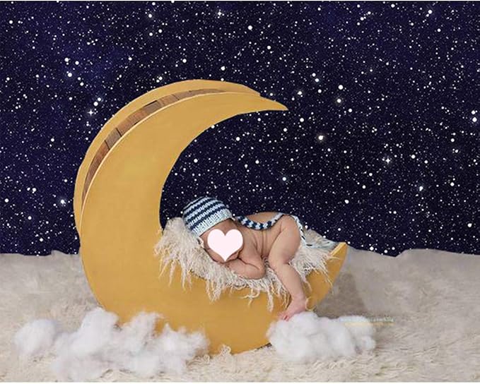 Night Sky Star Backdrops Universe Space Theme Starry Photography Backdrop Galaxy Stars 5x3ft Vinyl Children Boy 1st Birthday Party Photo Background Newborn Baby Shower Banner Photo Studio Booth