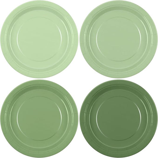 Kochorie 60 Pieces Sage Green Disposable Paper Plates 9 Inch Heavy Duty Dinner Plates, Solid Color, Table Decorations Party Supplies for Birthdays, Weddings, Daily Use