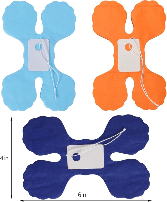 Navy-Dusty Blue Orange Birthday Party-Decorations - 12pcs Streamers-Garland Fathers Day 4-Leaf Clover Paper Banners,Bachelorette Baby Bridal Shower Wedding Graduations Decor Backdrop Ouruola