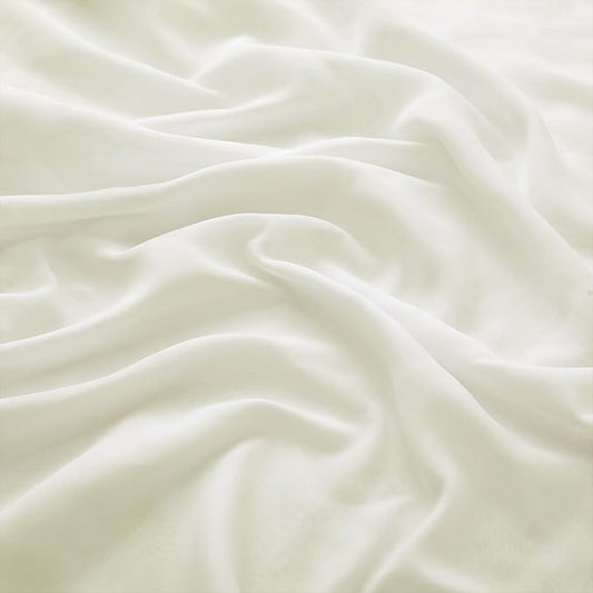 VACVELT Cream Chiffon Fabric by The Yard, 60 Inch Wide Chiffon Sheer Fabric Bolt Wedding Draping Fabric, Soft Chiffon Fabric for Wedding Arch Draping Backdrop, Party Decoration (Pre-Cut, 5 Yards)