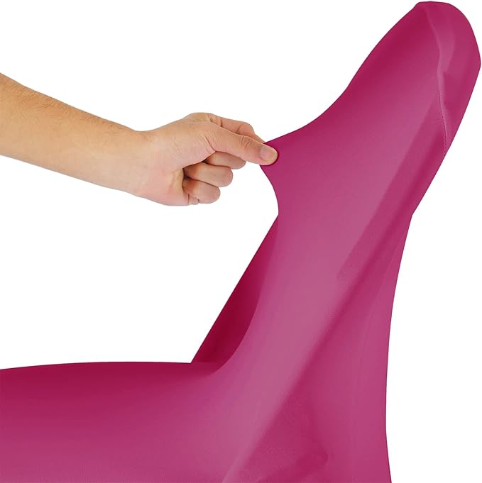 Spandex Chair Cover,25PCS,Living Room Folding Chair Covers,Removable Chair Covers Washable Protector Stretch Chair Cover for Party, Banquet,Wedding Event,Hotel(Fuchsia)