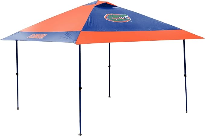 Logo Brands NCAA 12x12 Solo Up Canopy - 144 Square Feet of Shade – One-Person Easy Setup, UV-50 Protection, Rolling Storage Bag – Perfect Tent for Tailgates and Outdoor Events