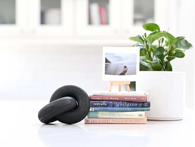 Rool Coffee Table Decor Items Coffee Table Books Decor Hardcover Book Shelf Decorative Objects Living Room Wood Knot Décor Black Décorations
