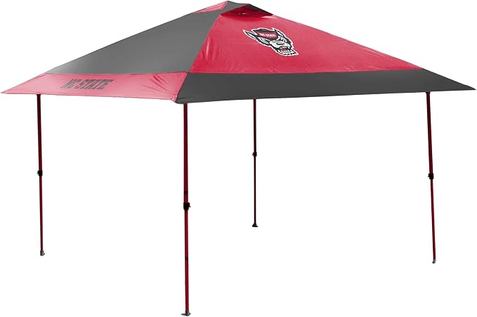 Logo Brands NCAA 12x12 Solo Up Canopy - 144 Square Feet of Shade – One-Person Easy Setup, UV-50 Protection, Rolling Storage Bag – Perfect Tent for Tailgates and Outdoor Events