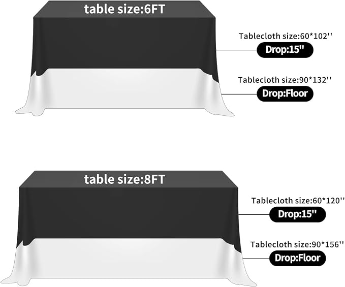 Fokitut 2 Pack Waterproof Rectangle Tablecloth, 90x156 Inch,Stain Resistant and Wrinkle Polyester Table Cloth, Fabric Table Cover for Kitchen Dining, Wedding, Party, Holiday Dinner-Willow