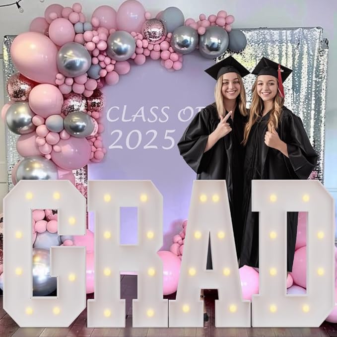 imprsv 3FT Large Light up Letters, Marquee Light up Letters for Birthday Party (3FT, Letter &)